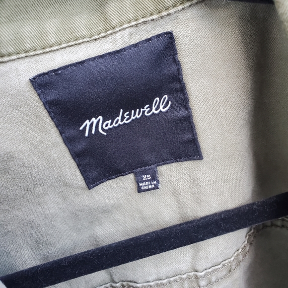 Madewell Army Green Military Utility Jacket - Picture 6 of 7